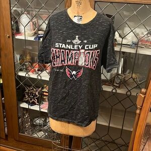 Fanatics Black Washington Capitals Stanley Cup Champions Tee